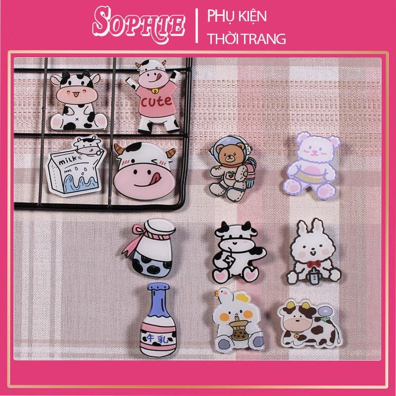 Huy hiệu cài áo SOPHIE sticker cài cặp nhiều hình kute