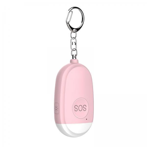 2X Mini 130DB Personal Alarm Security Alert Charging for Women Elderly Kids pink
