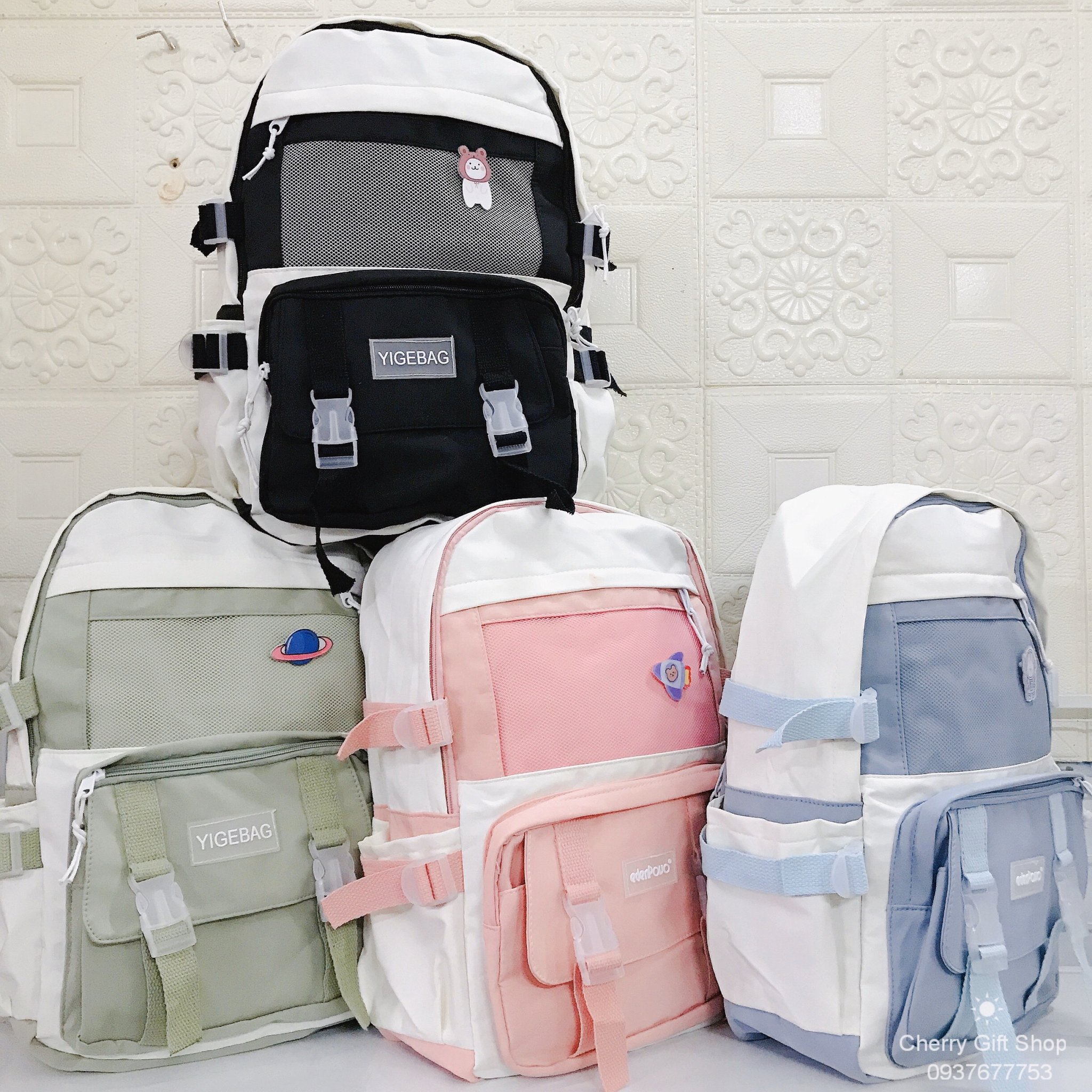 Balo Ulzzang Chống Nước Thời Trang Nữ Đi Học Đi Chơi Dễ Thương Thời Trang Chống Nước