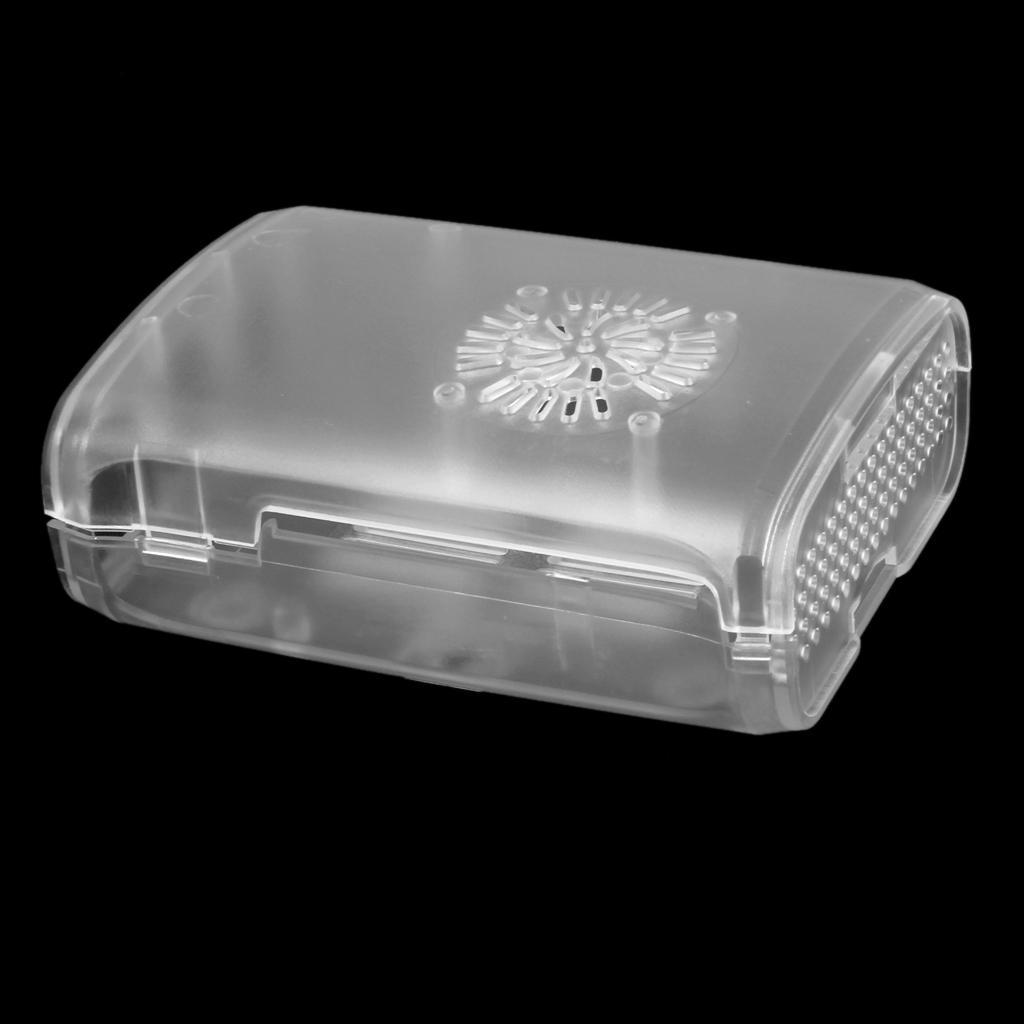 Clear Enclosure Case Shell Cover Box Support Fan For Raspberry Pi 2 Model B+