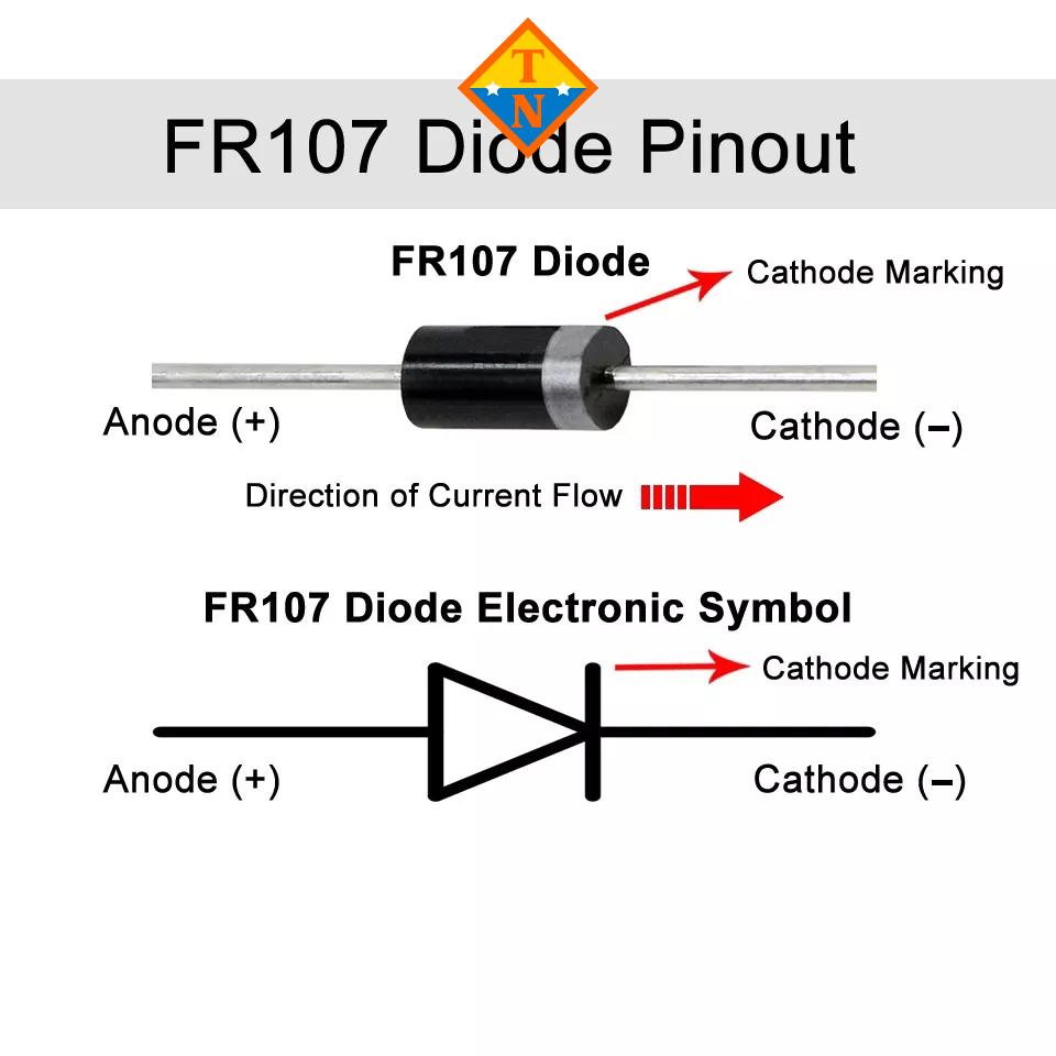 Combo 10 diode thông dụng cho bếp từ, bếp hồng ngoại, lò vi sóng... - IN4148