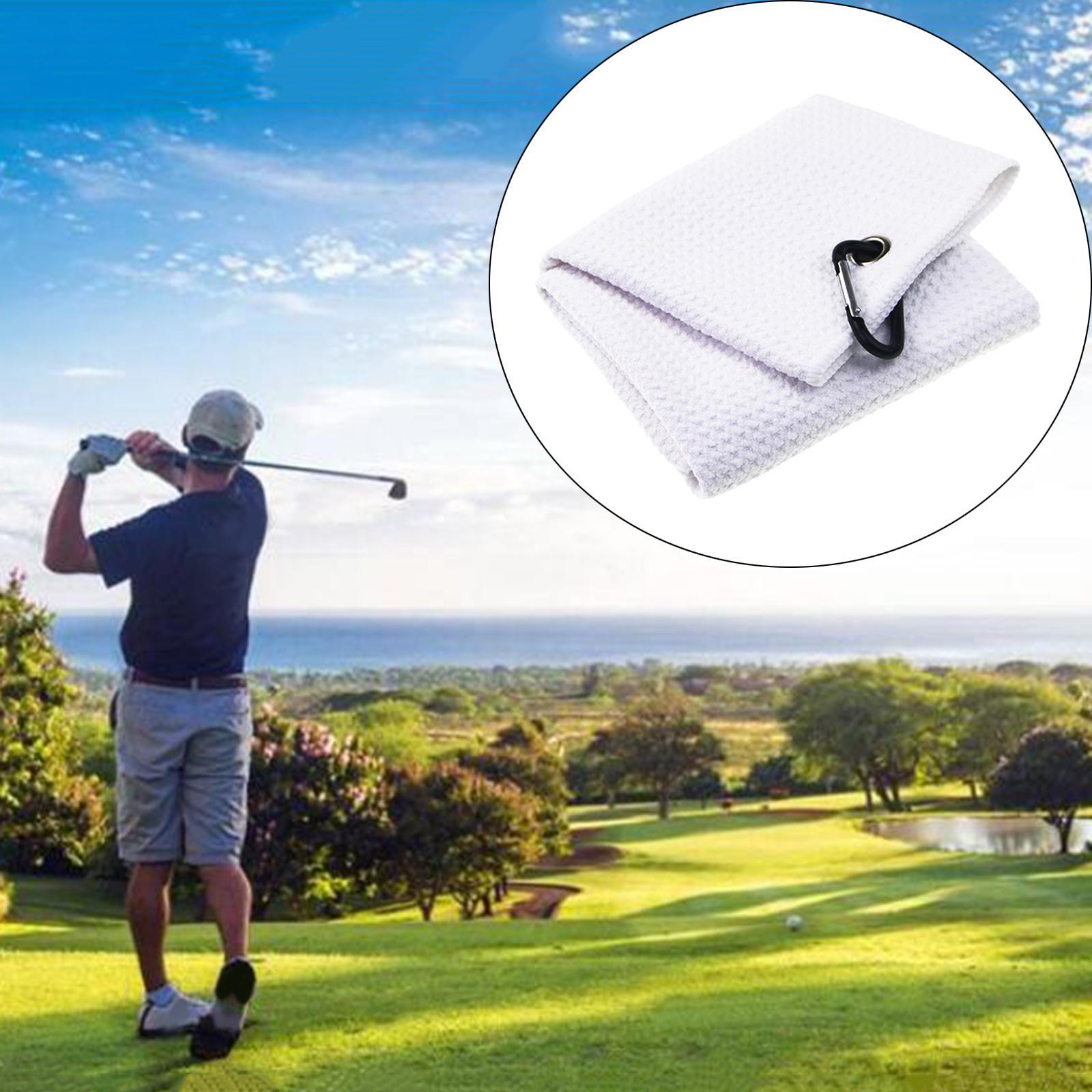 Golf Towel Microfiber Water Absorption Towel Gym Wipe Golf Clubs Accessories