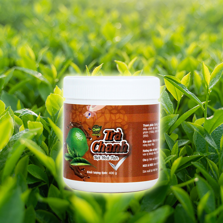 Bột Trà Chanh Hòa Tan Chavi - Hộp 400gr