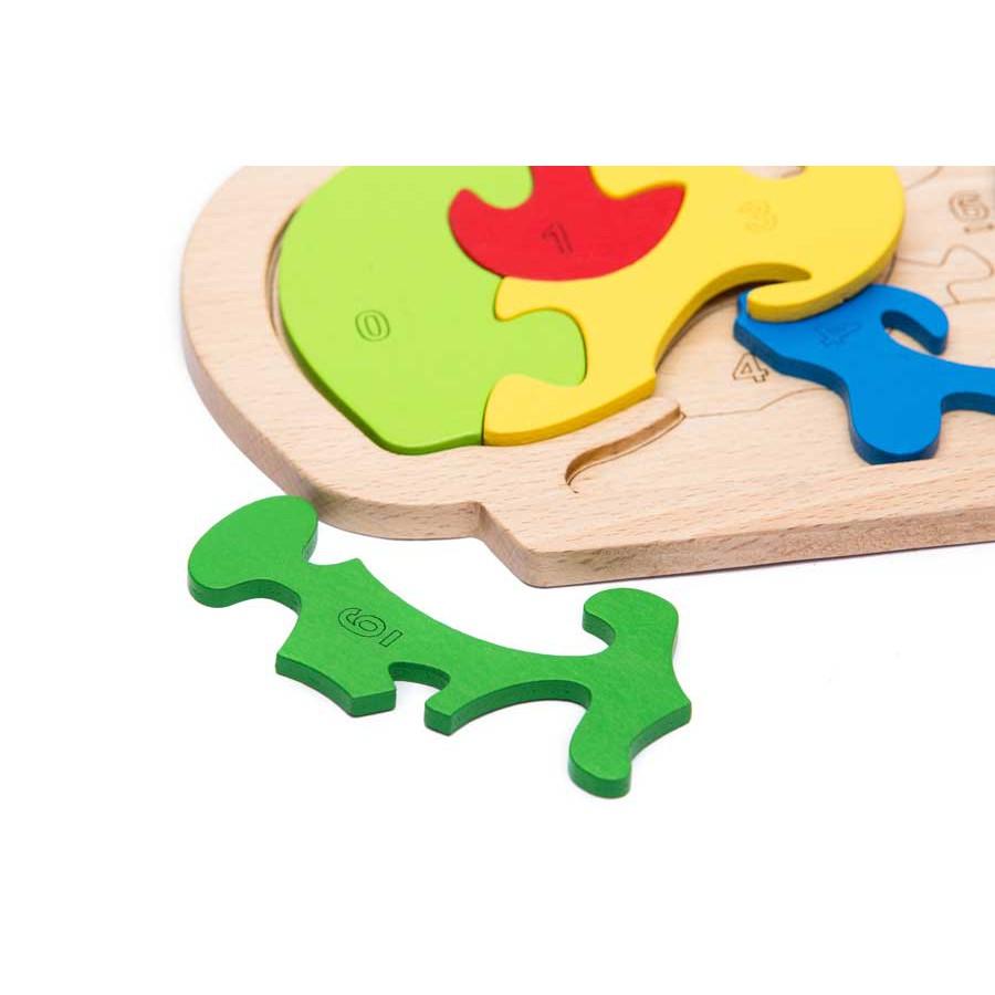 Đồ chơi gỗ tranh ghép Puzzle Khủng long bạo chúa T -rex