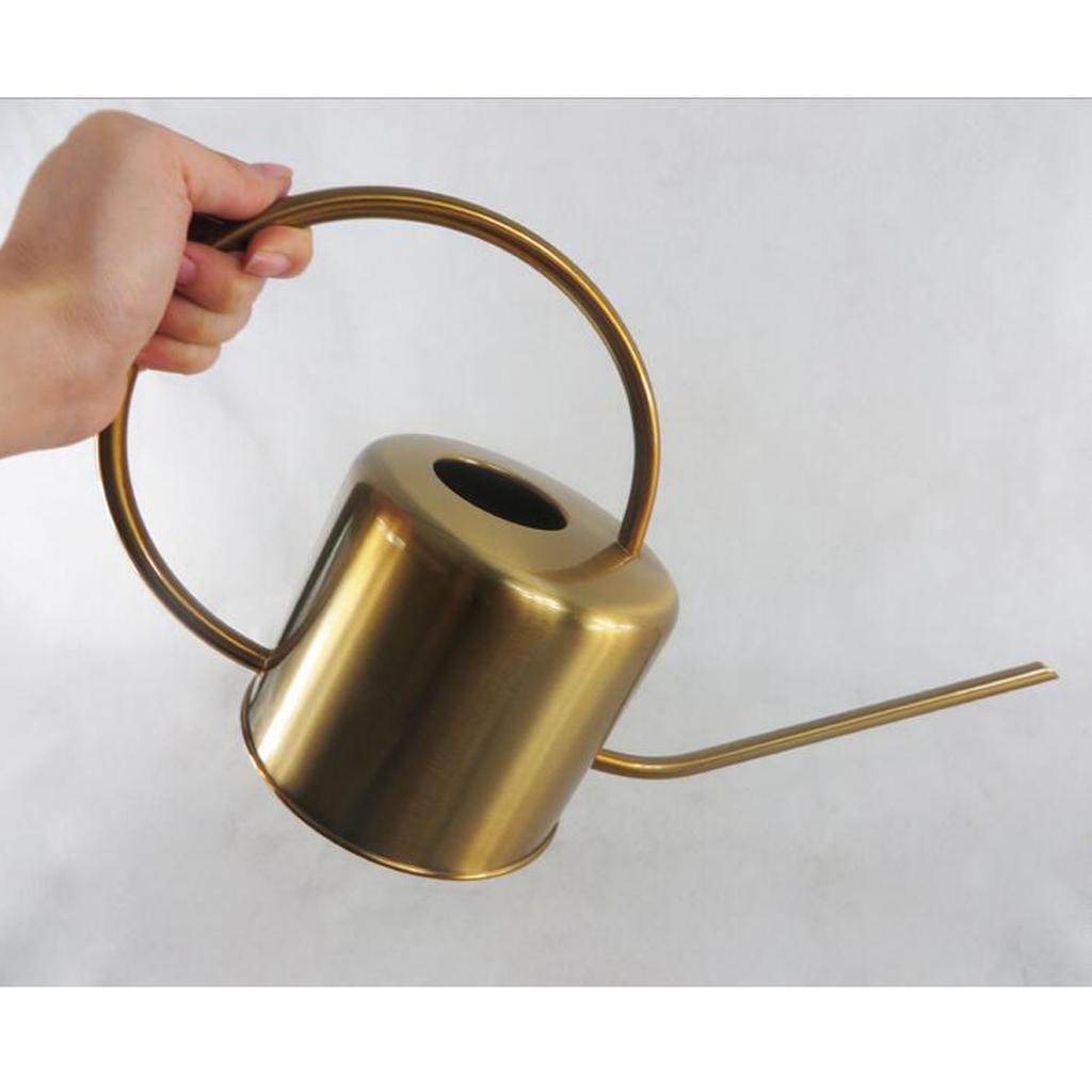 1.3L Bình Thép Không Gỉ Tưới Cây Nồi Hiện Đại Phong Cách Hoa Vật Có Tưới Cây