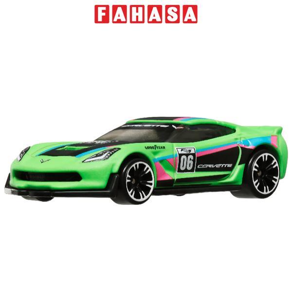 Đồ Chơi Mô Hình Siêu Xe Neon Speeders - Corvette C7 Z06 - Hot Wheels HRW81/HLH72