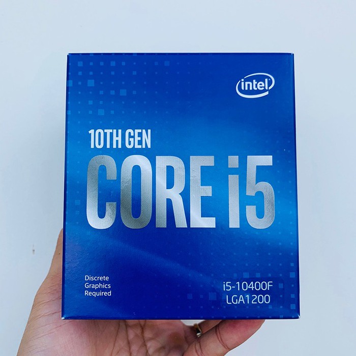 CPU Intel Core i5 10400F 2.9GHz Không GPU Socket 1200/6 nhân/12 luồng/12MB - Hàng chính hãng