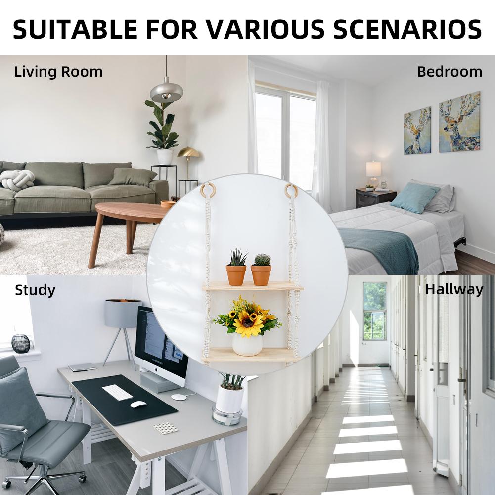 Kệ Treo Tường 3 Tầng Trang Trí Nhà Cửa