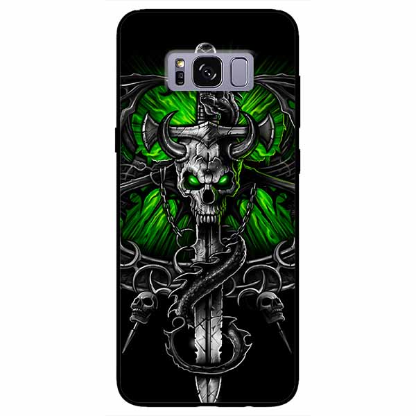 Ốp lưng dành cho Samsung S8 Plus mẫu Rồng Nền Xanh