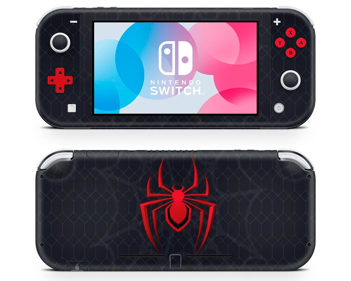 Skin decal dán Nintendo Switch Lite mẫu Spiderman (dễ dán, đã cắt sẵn)