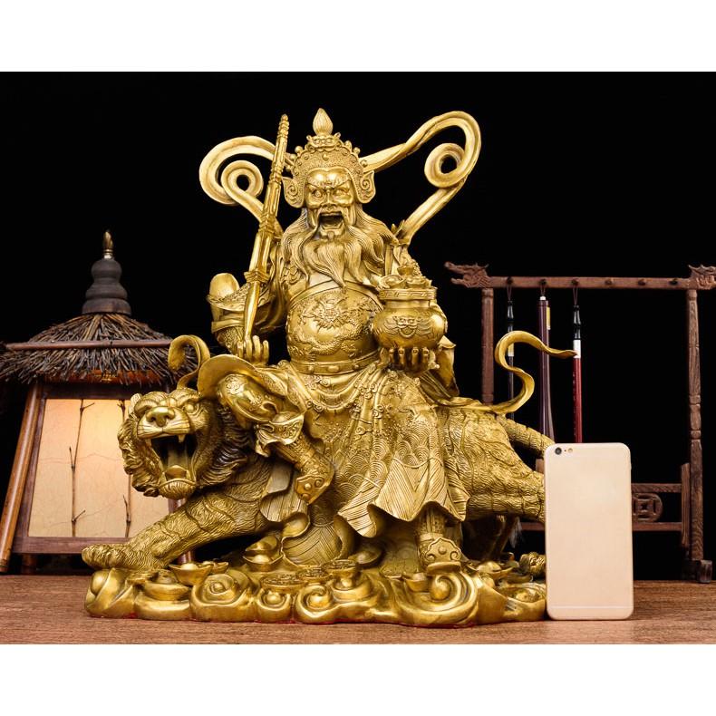Tượng thần tài Triệu Công Minh bằng đồng thau cỡ đại phong thủy Hồng Thắng