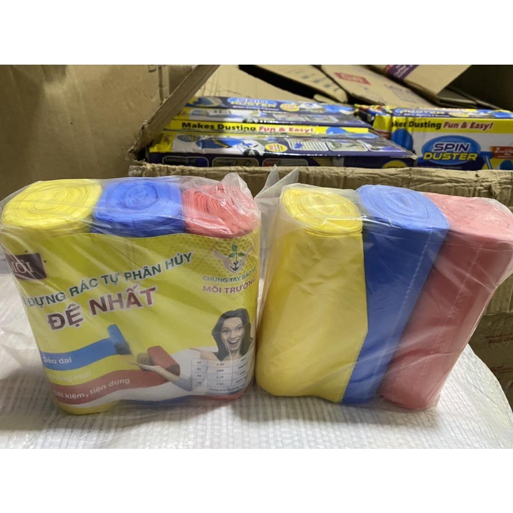 1KG Túi Đựng Rác Đen - Túi Rác Màu ĐỦ SIZE ĐẠI - TRUNG - TIỂU Thân Thiện Với Môi Trường