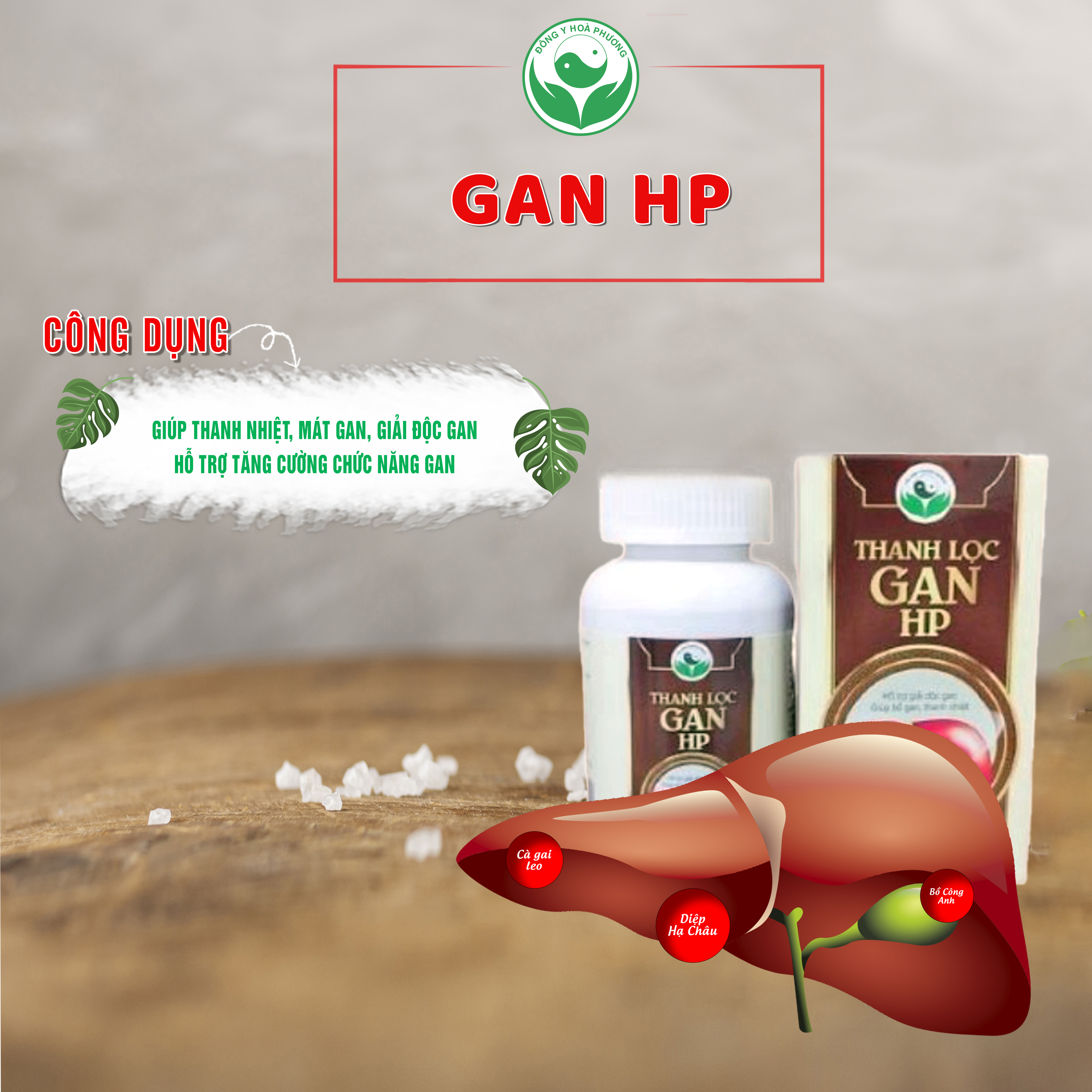 Bổ Gan HP Đông Y Hòa Phương , Giúp thanh nhiệt, mát gan, giải độc gan HP2A