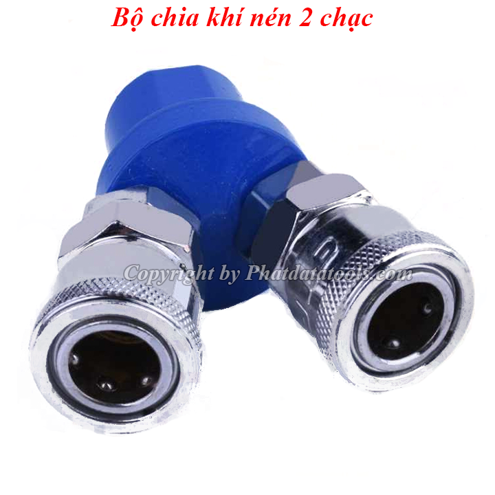 Chạc 2 chia khí nén - Bộ chia 2 khí nén