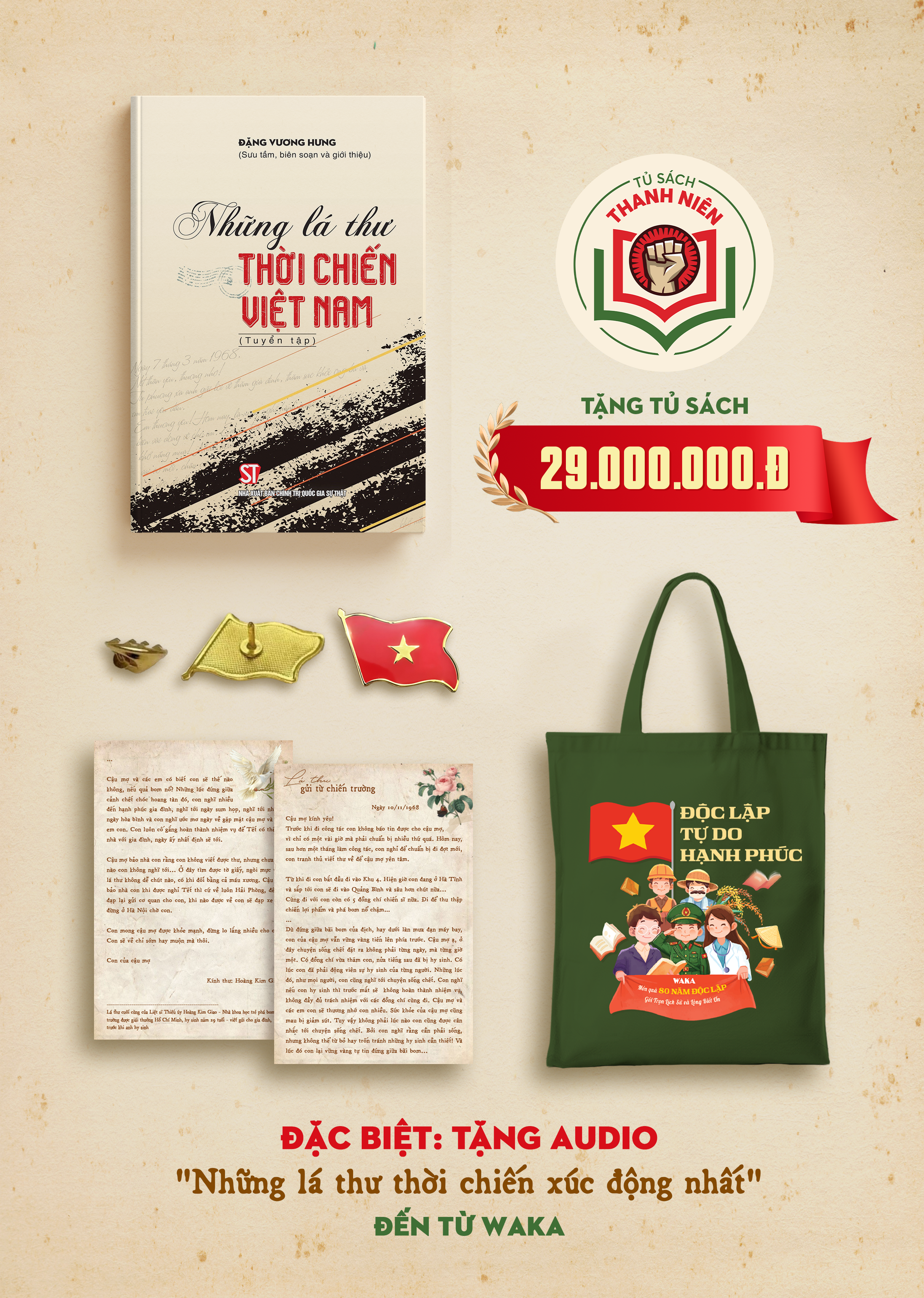 Sách - Những Lá Thư Thời Chiến - Độc Quyền Fahasa - Quà Tết Độc Lập 2/9