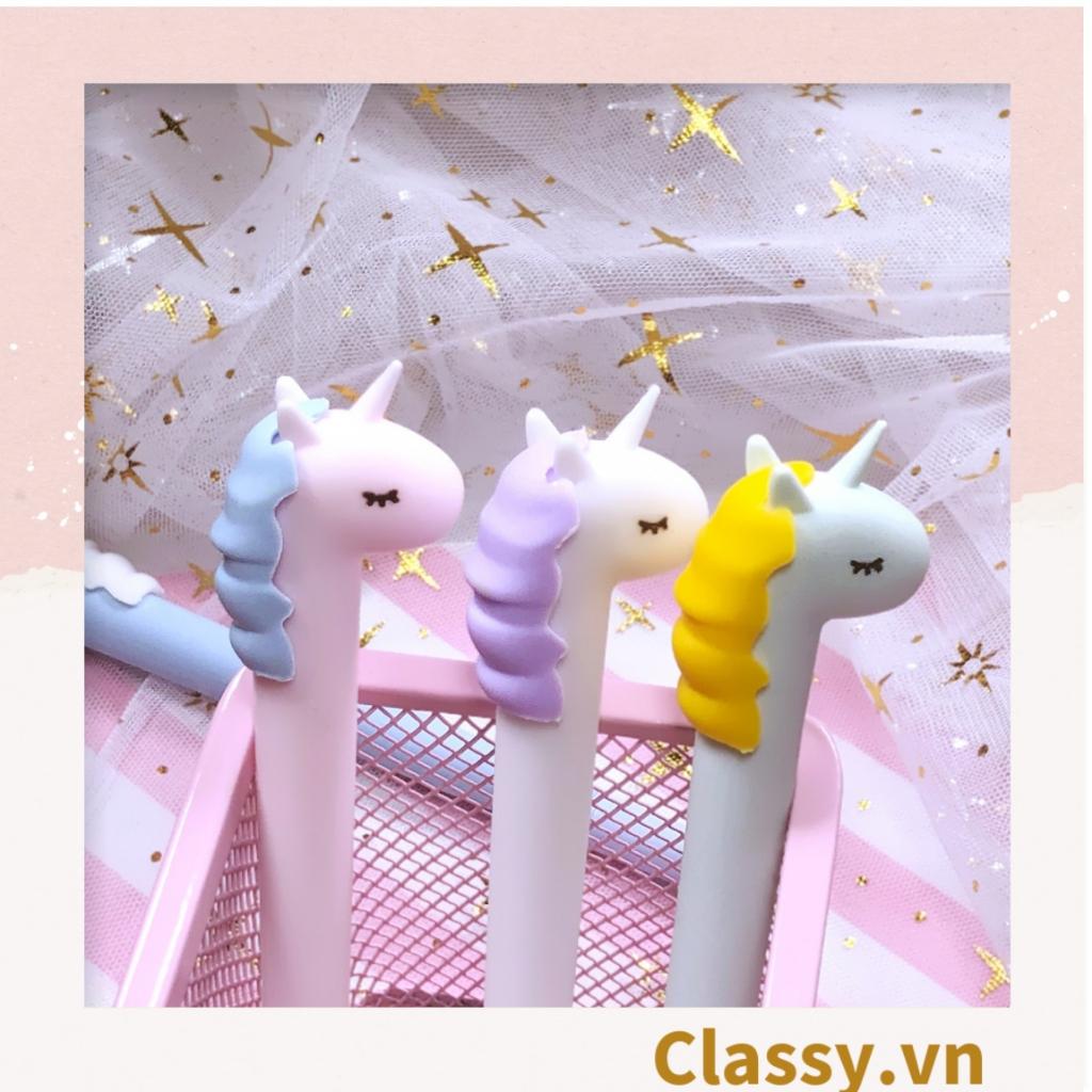 Bút gel ngựa unicorn nhiều màu pastel Classy PK1514