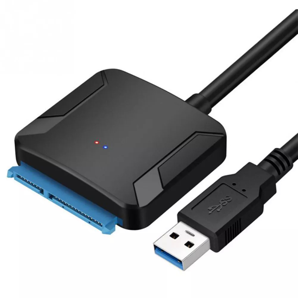 Bộ Chuyển Đổi Cáp Ổ Cứng USB SATA III Đen Có đèn báo tín hiệu tốc độ cao