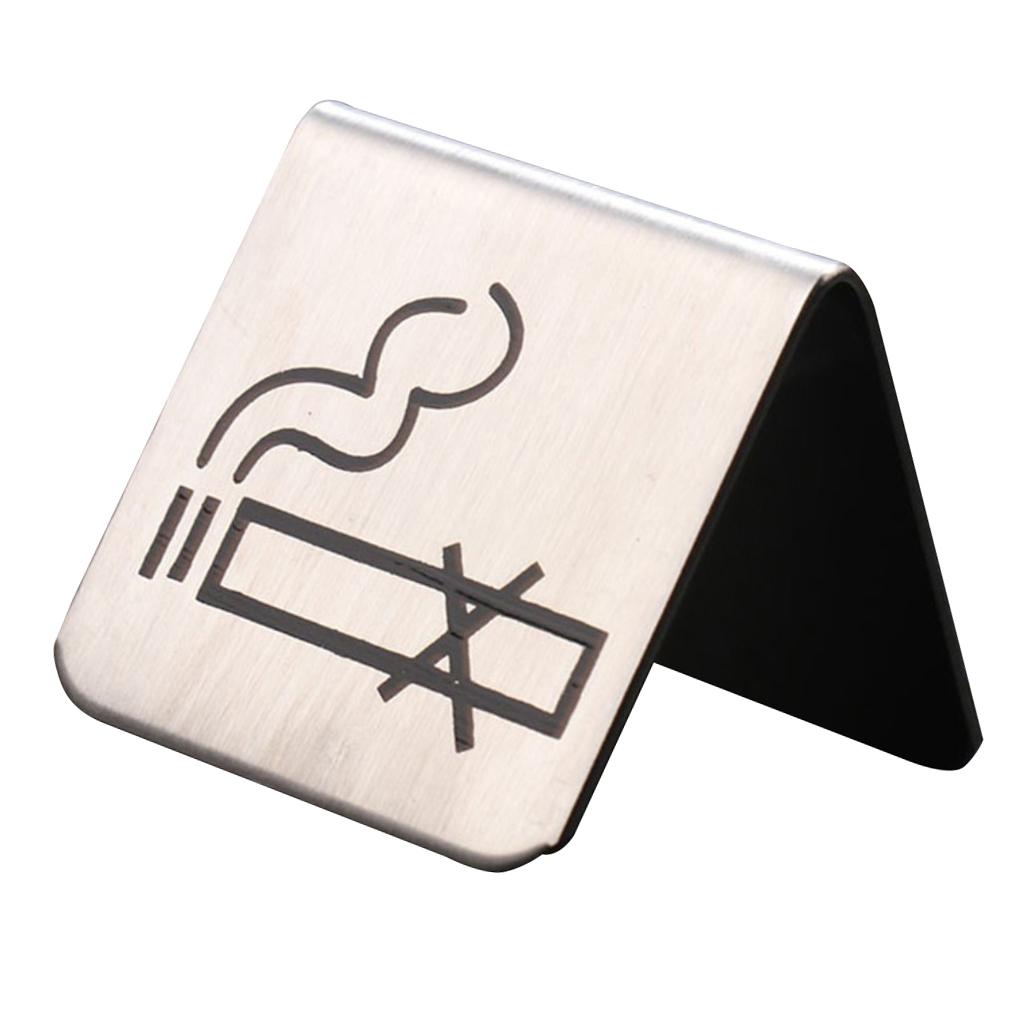 Stainless Steel No Tent Warning Sign Reminder