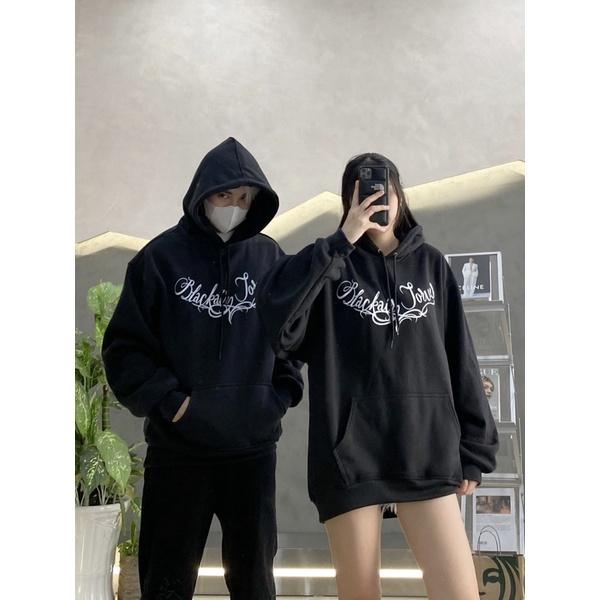 Hoodie nie ngoại hoodie unisex black forver