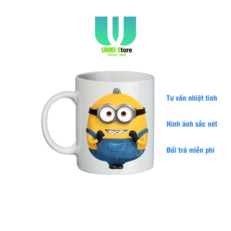 Cốc sứ in hình Minion Otto, cốc Minions dành cho Fans Minions, cốc tráng men dùng làm quà tặng, uống nước hàng ngày