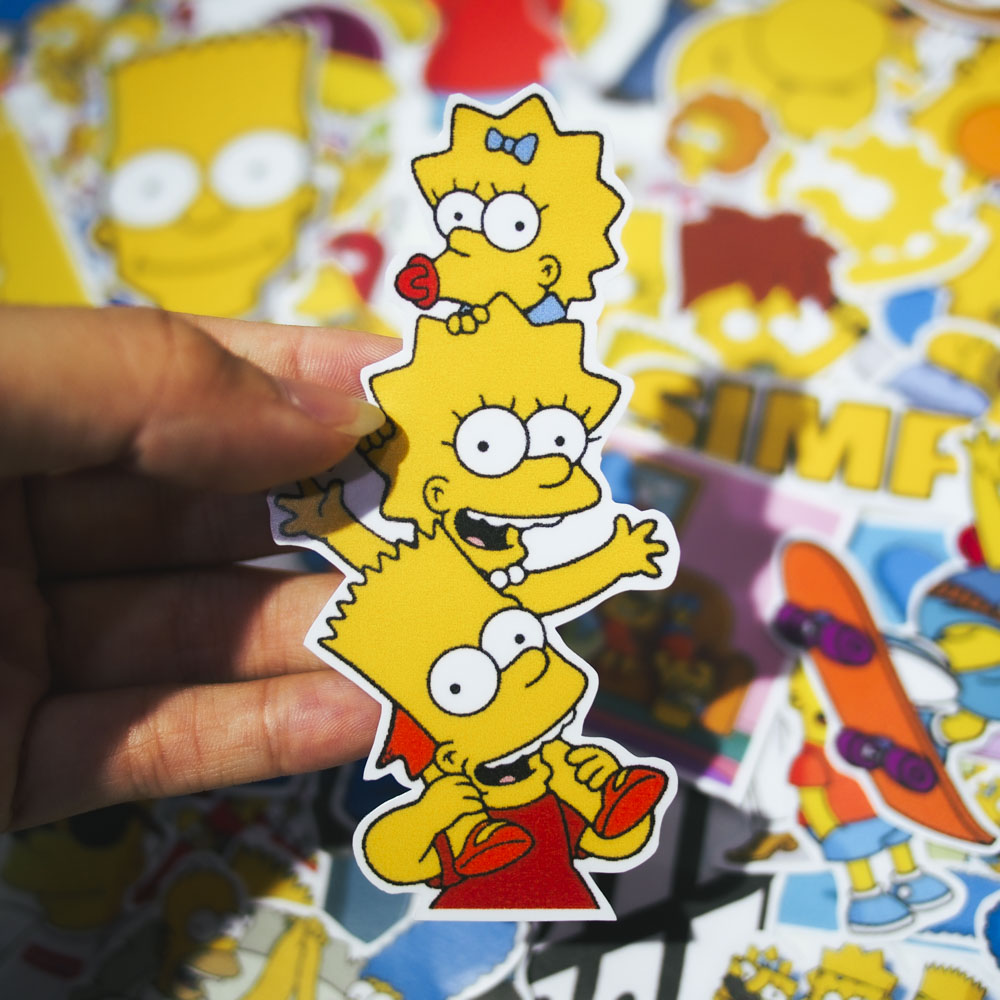 Set 100 sticker hình dán - The Simpsons