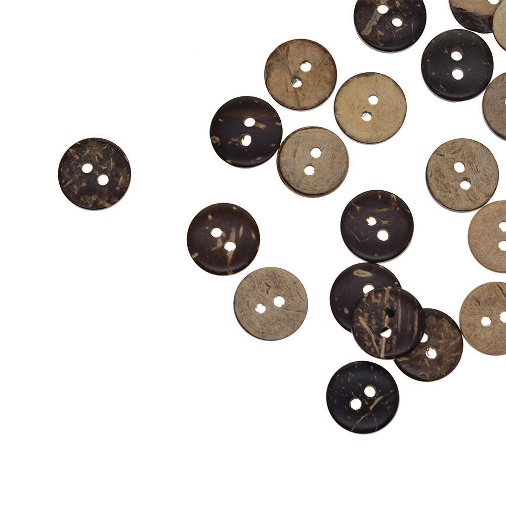 Set of 200 12.5mm Wooden Sewing Buttons Scrapbook Cardmaking Craft Embellishment