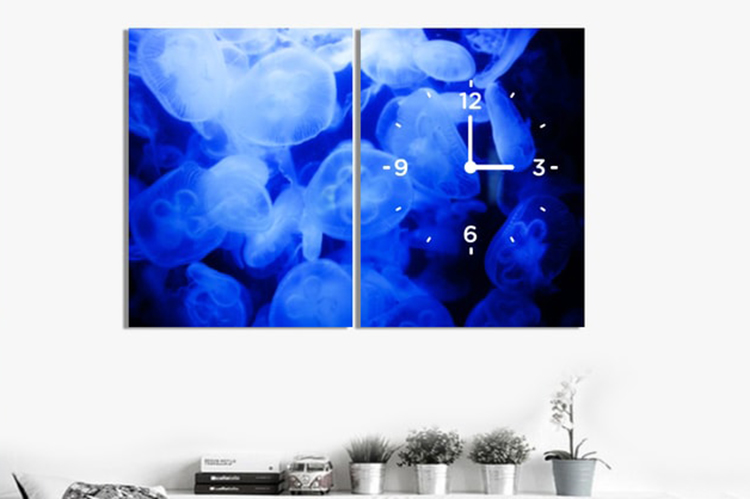 Bộ 2 Tranh Trang Trí &quot;Sứa Biển Nghệ Thuật&quot; - W311