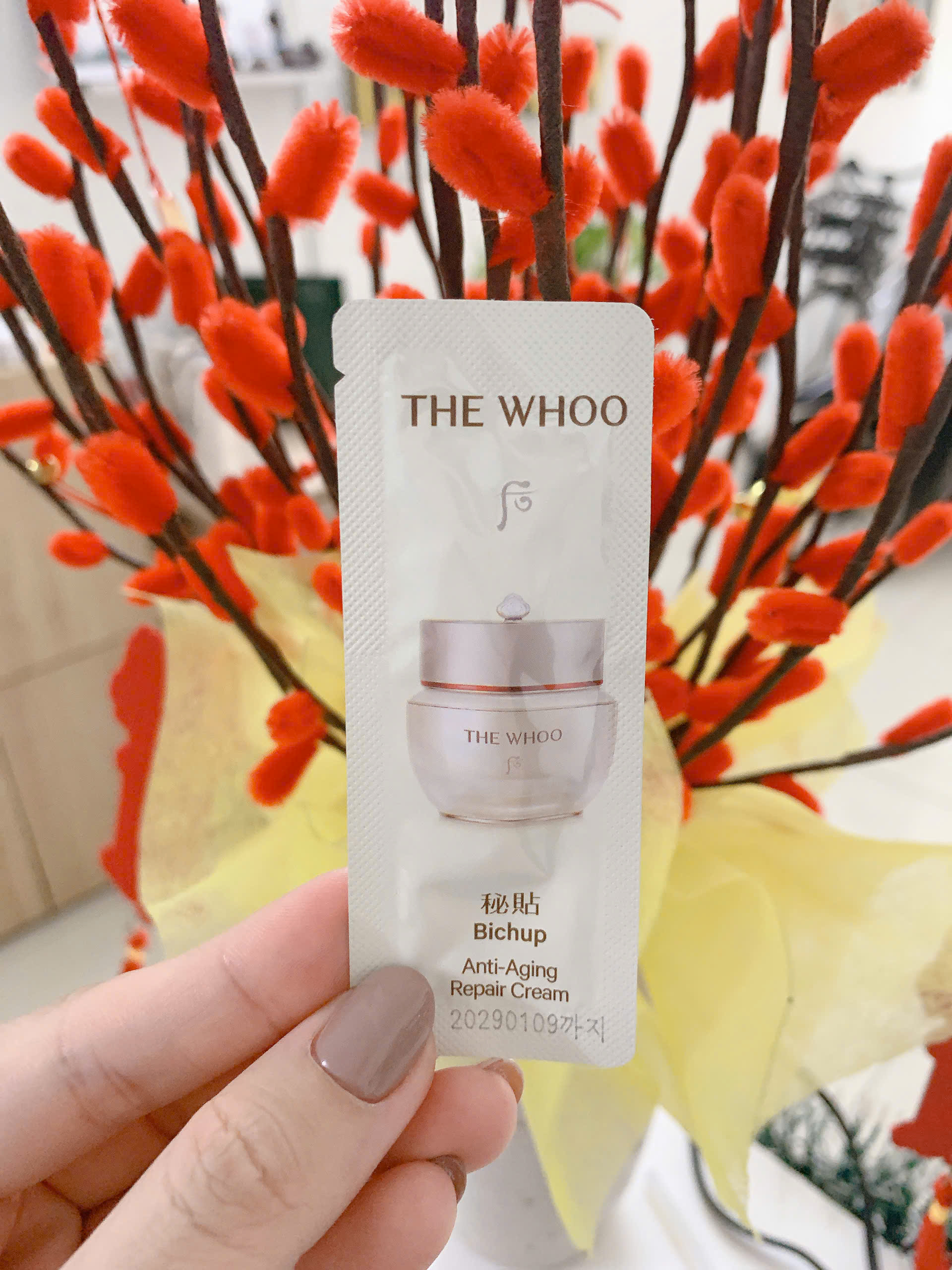 Combo 30 gói Kem dưỡng chống lão hóa WHOO Bichup Anti-Aging Repair Cream 1ml