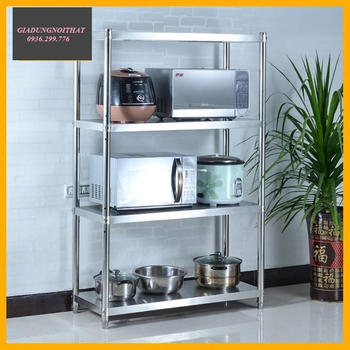 RE0144 Kệ bếp inox 4 tầng 100x60x35cm - Kệ inox 4 tầng