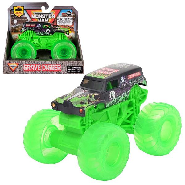 Đồ Chơi Mô Hình Chiến Xe MJ 1:43 - Bánh Xe Phát Sáng Grave Digger VLL - Monster Jam 20148984/6071190