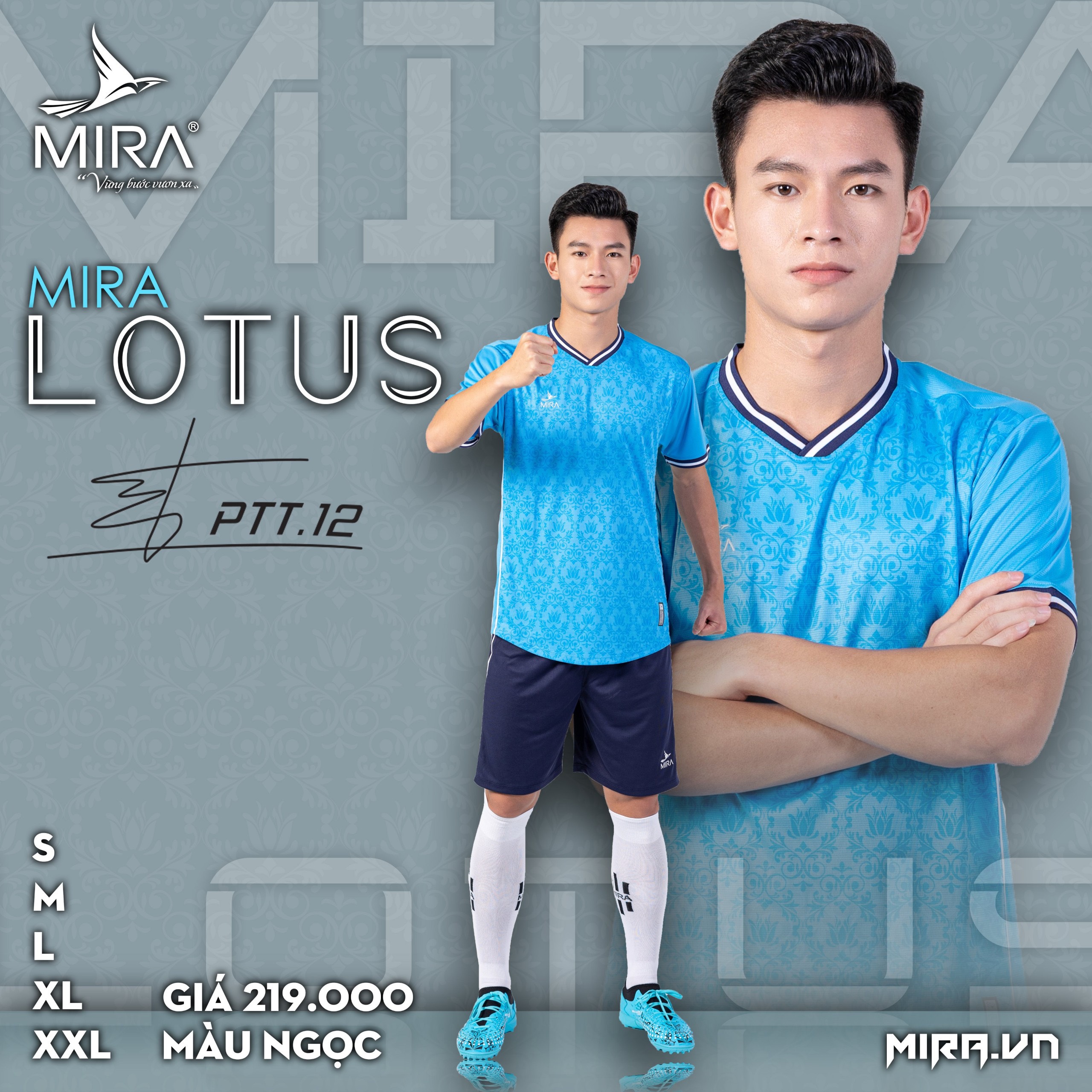 BỘ QUẦN ÁO BÓNG ĐÁ MIRA LOTUS