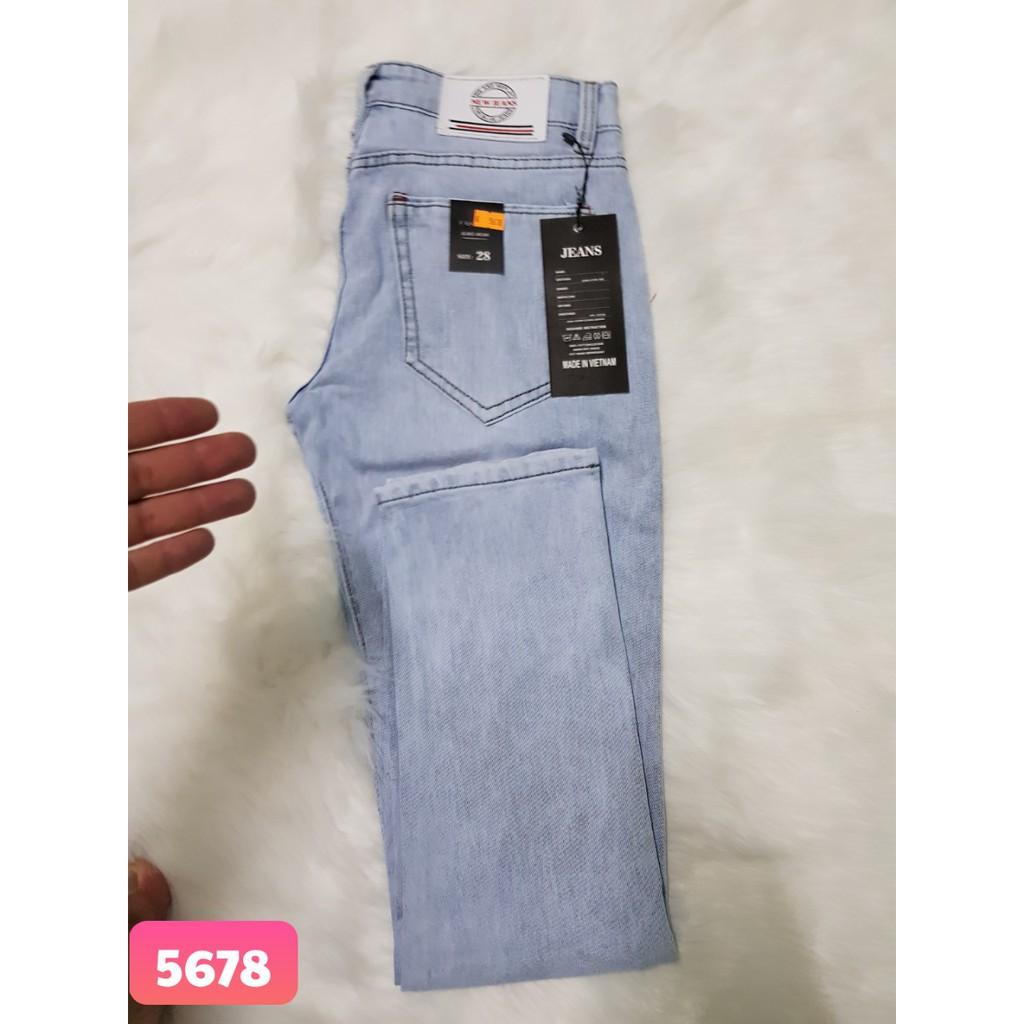 Quần Jean Nam Quần Jean Rách Jean Nam Wash Rách Mạnh Cao Cấp BẠC MS 0688 TS MON