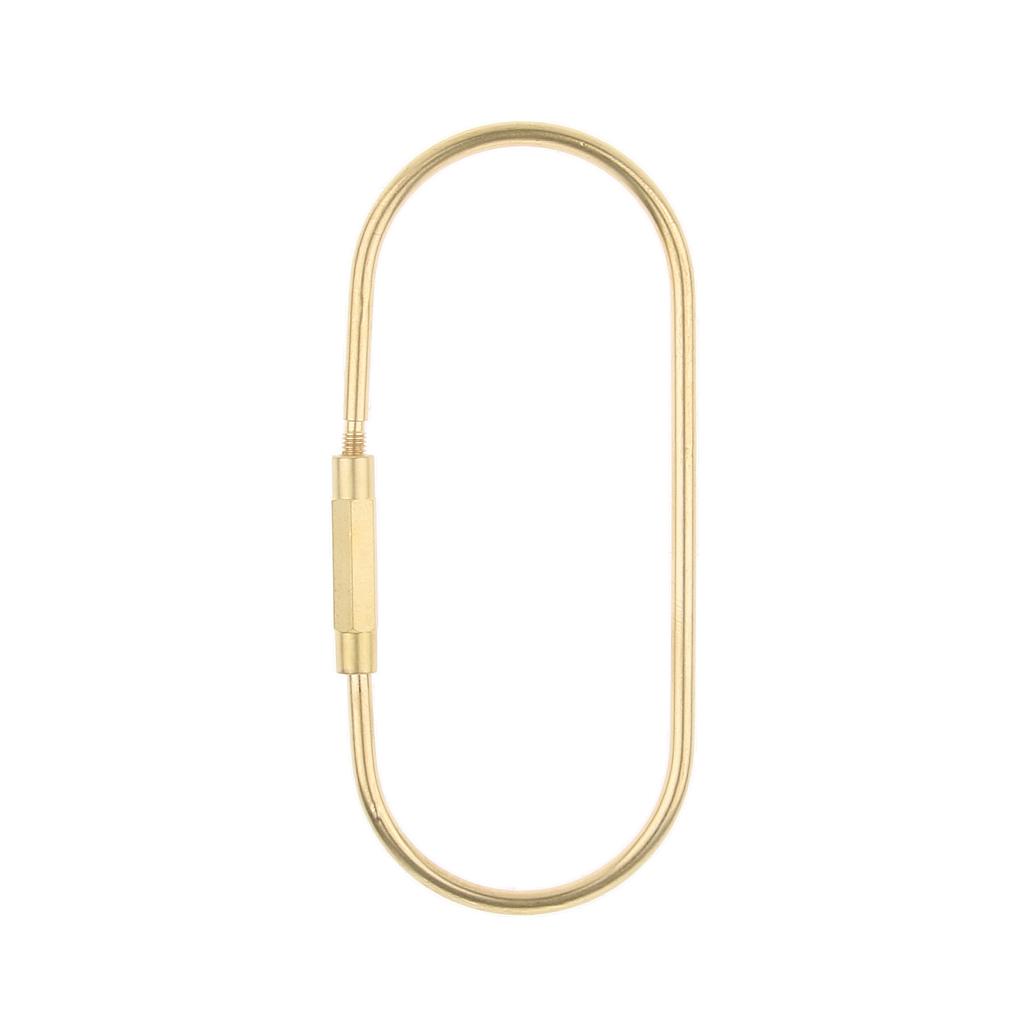 Durable Brass Screw Lock Keychain Ring Clip Tool Hook Clasp O shape