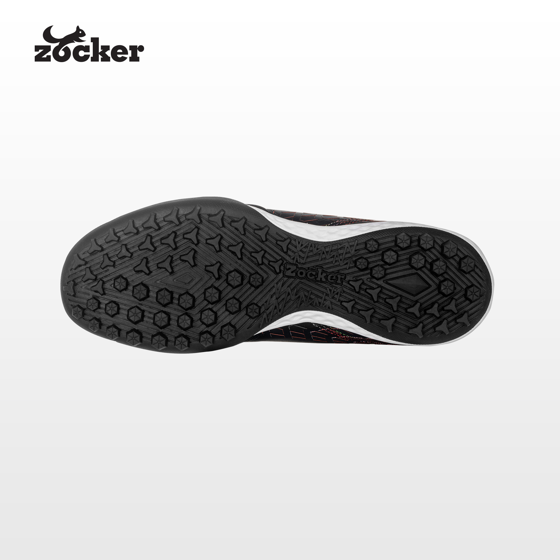 Giày Đá Bóng Da Thật Zocker #PIONEER Black, Êm Ái, Mềm Mại, Bền Bỉ - Tặng Kèm Tất