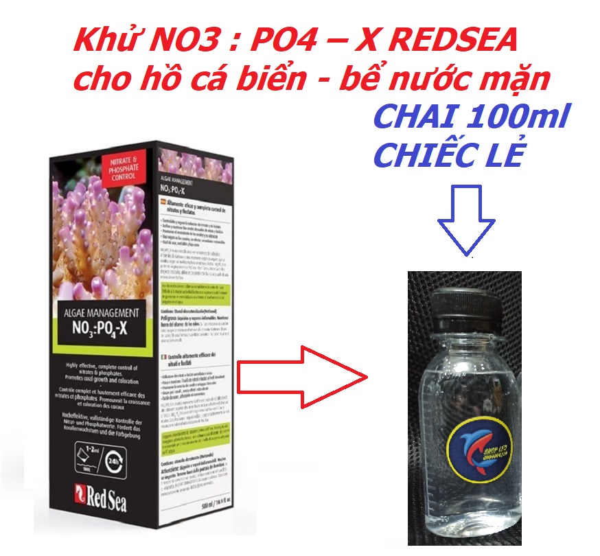 Khử NO3 : PO4 – X REDSEA cho hồ cá biển - X Nopox Redsea giảm NO3 và PO4 cho hồ nước mặn