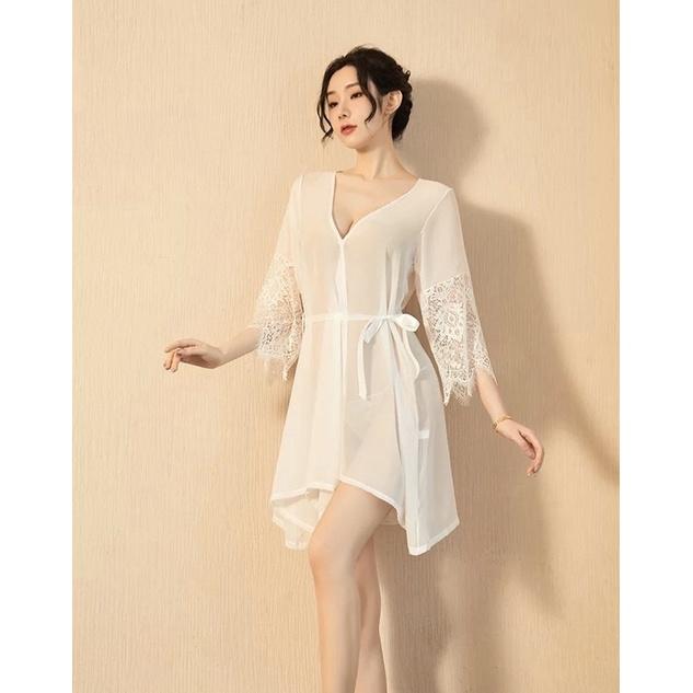 Váy choàng ngủ voan mỏng sexy xuyên thấu gợi cảm