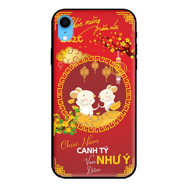 Ốp lưng in cho Iphone XR Mẫu Tết 2020  - Hàng chính hãng