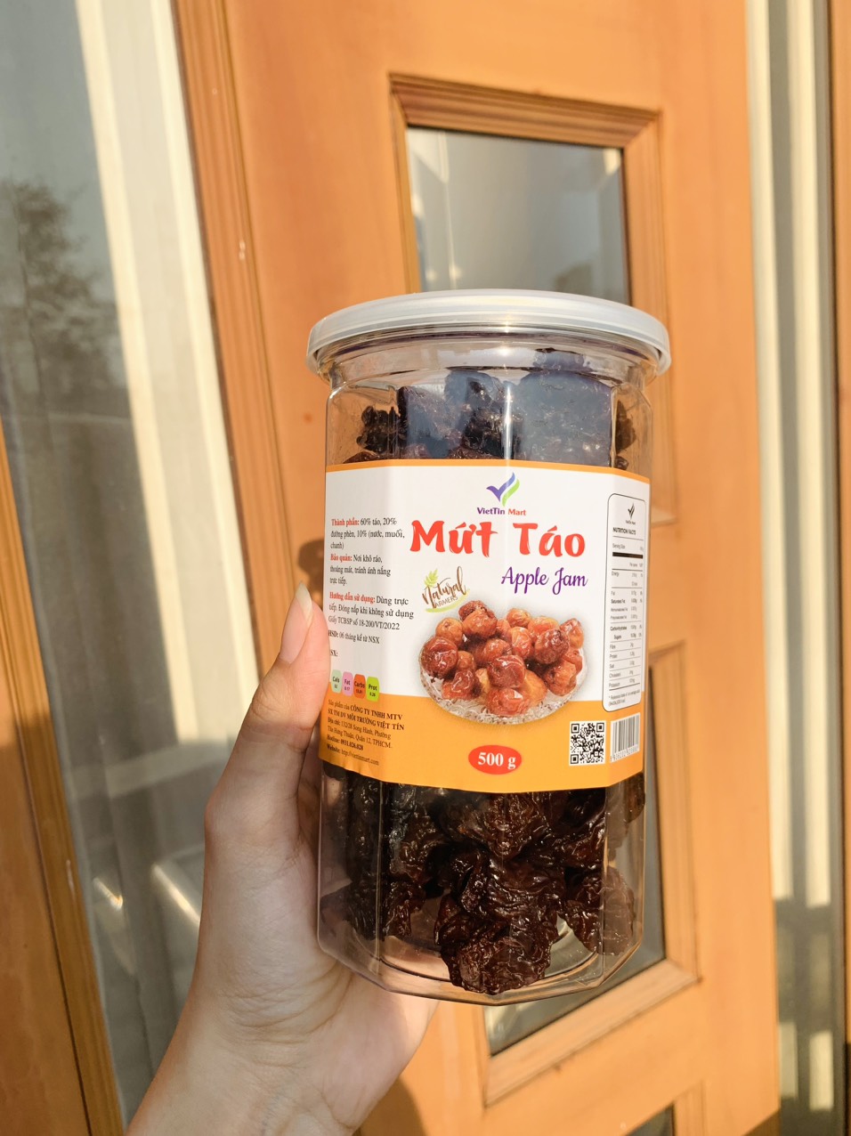 Mứt Táo Sấy Dẻo Ninh Thuận Ít Ngọt 400g VietTin Mart