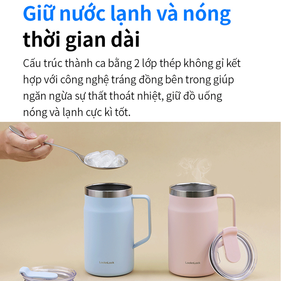 Ca nước giữ nhiệt LocknLock Metro Table Mug 600ml - LHC4282