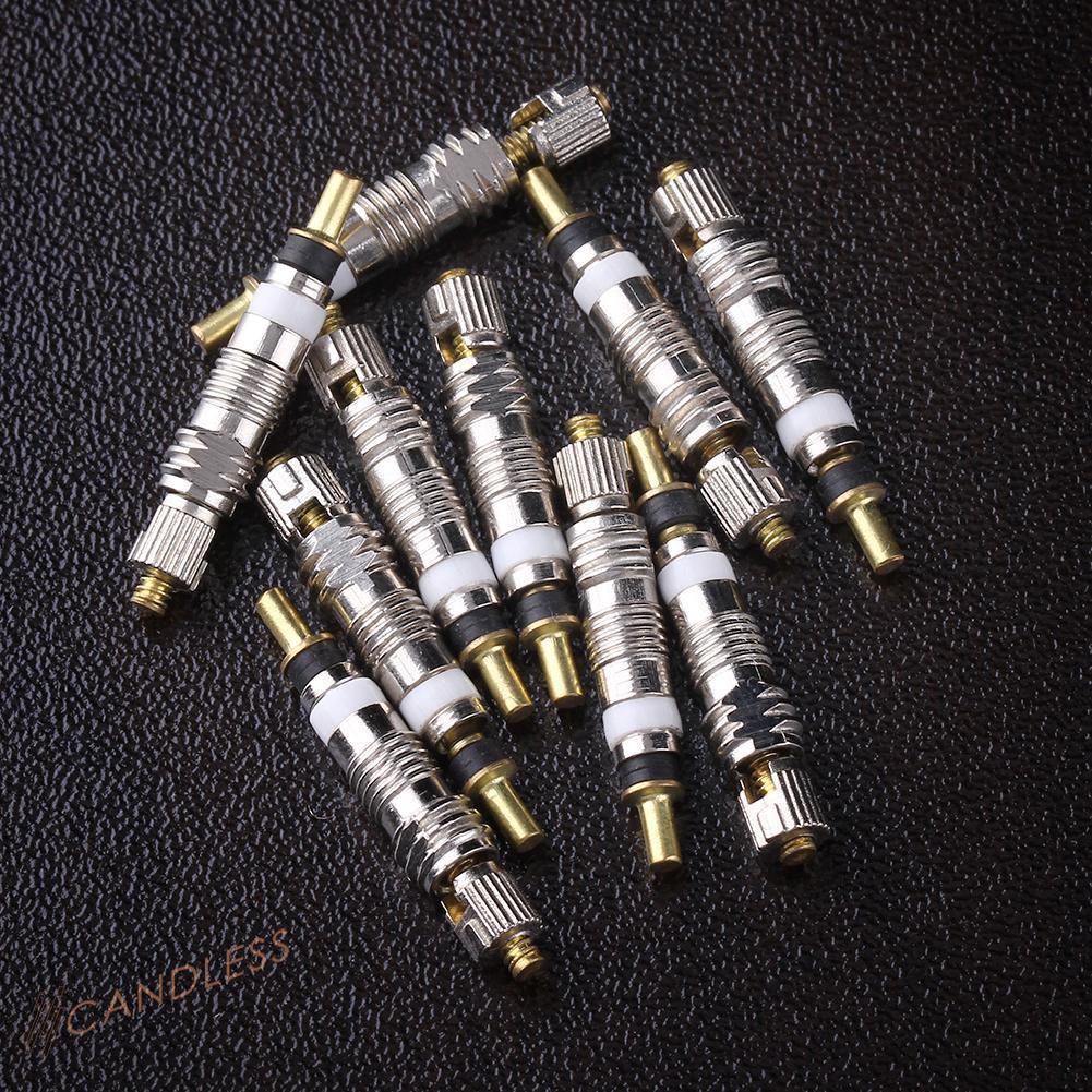 Bộ 10 Van Hơi + 10 Nắp Van Hơi Cho Xe Đạp
