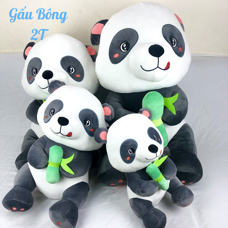 Gấu Bông Gấu Trúc Dễ Thương-Hàng Cao Cấp Gấu Bông 2T- Gối Ôm, Gấu Bông, Đồ Chơi Chất Liệu Bông Gòn Cao Cấp, Vải Nhung Co Giãn, Mềm Mịn, Đàn Hồi