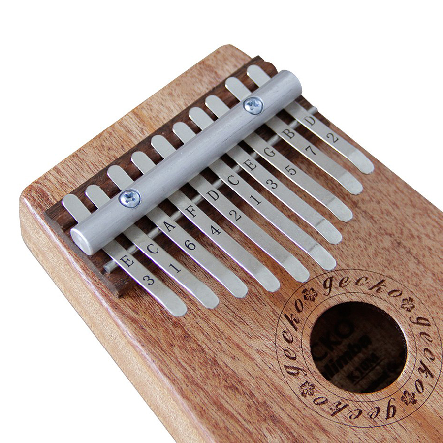 Đàn Kalimba Gecko 10 Phím Gỗ Mahogany K10M Kèm Kèn Kazoo