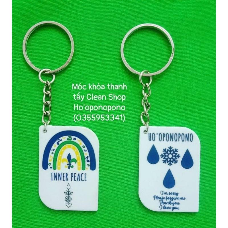 MÓC KHÓA HO'OPONOPONO THANH TẨY TÀI CHÍNH - MỐI QUAN HỆ - SỨC KHỎE - BÌNH AN | Ho'oponopono Keychain