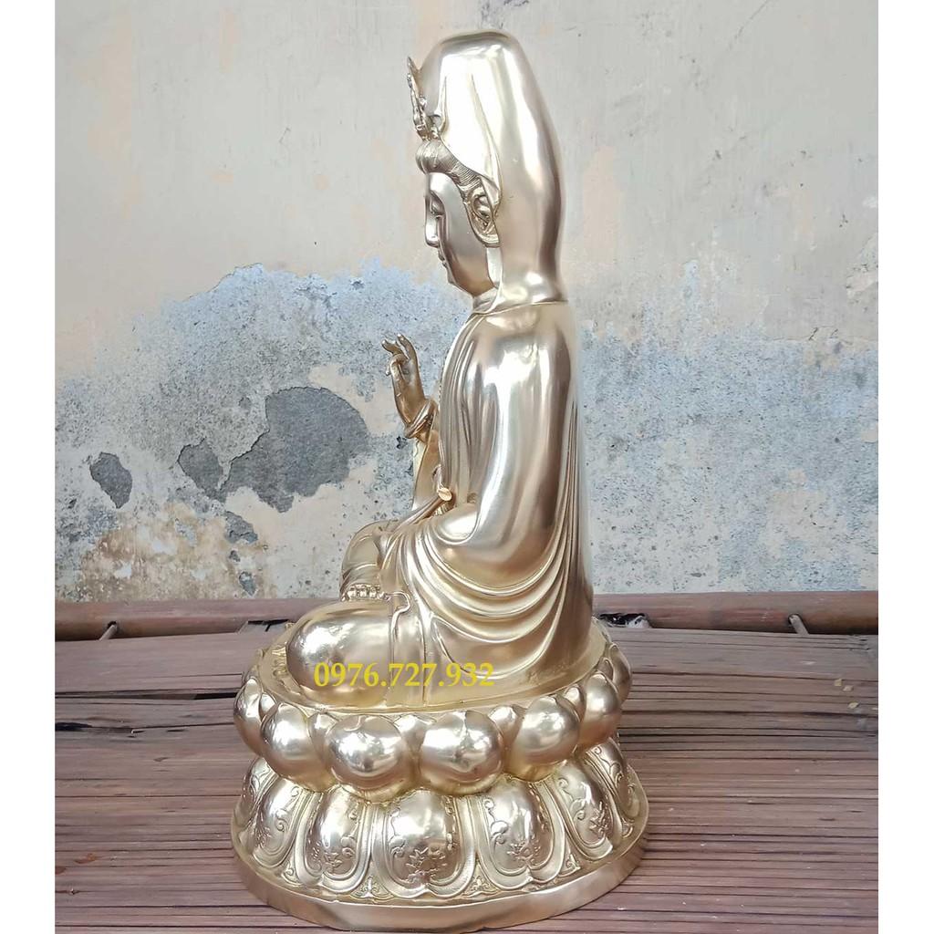Tượng phật bà quan âm bồ tát cao 39cm bằng đồng, bán tượng quan âm, mẫu tượng quan âm, tượng quan âm