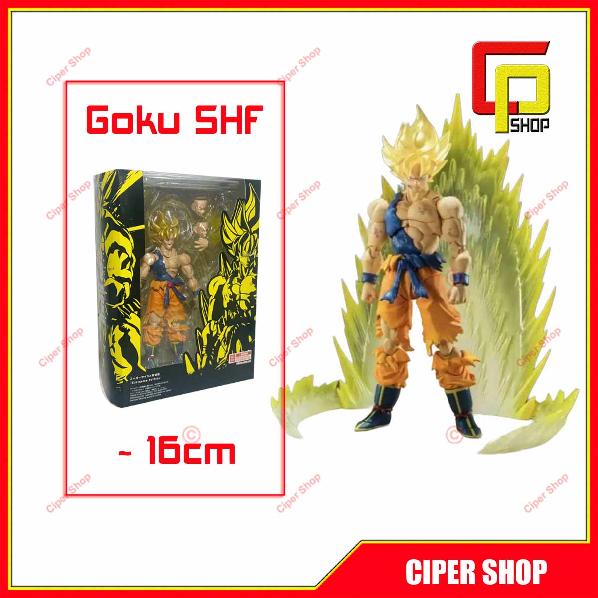 Mô hình Son goku Super Saiyan khớp - Mô hình Dragon Ball - Figure Son Goku SHF