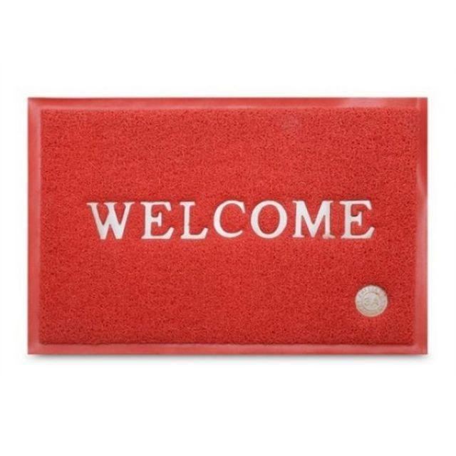 Thảm Nhựa Chùi Chân Welcome 60*90 cm Nhựa PVC 3A chống trơn trượt, sang trọng, bền đẹp . Thảm welcome nhựa rối