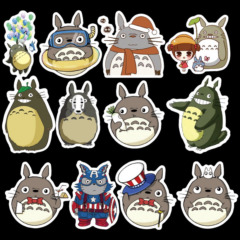 Bộ 50 miếng Sticker hình dán Totoro SetB