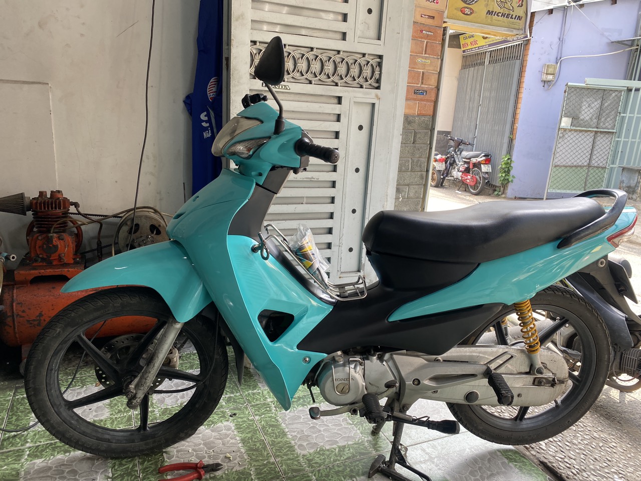Dàn áo Wave A/S/Rs loại 1 màu Xanh Eon