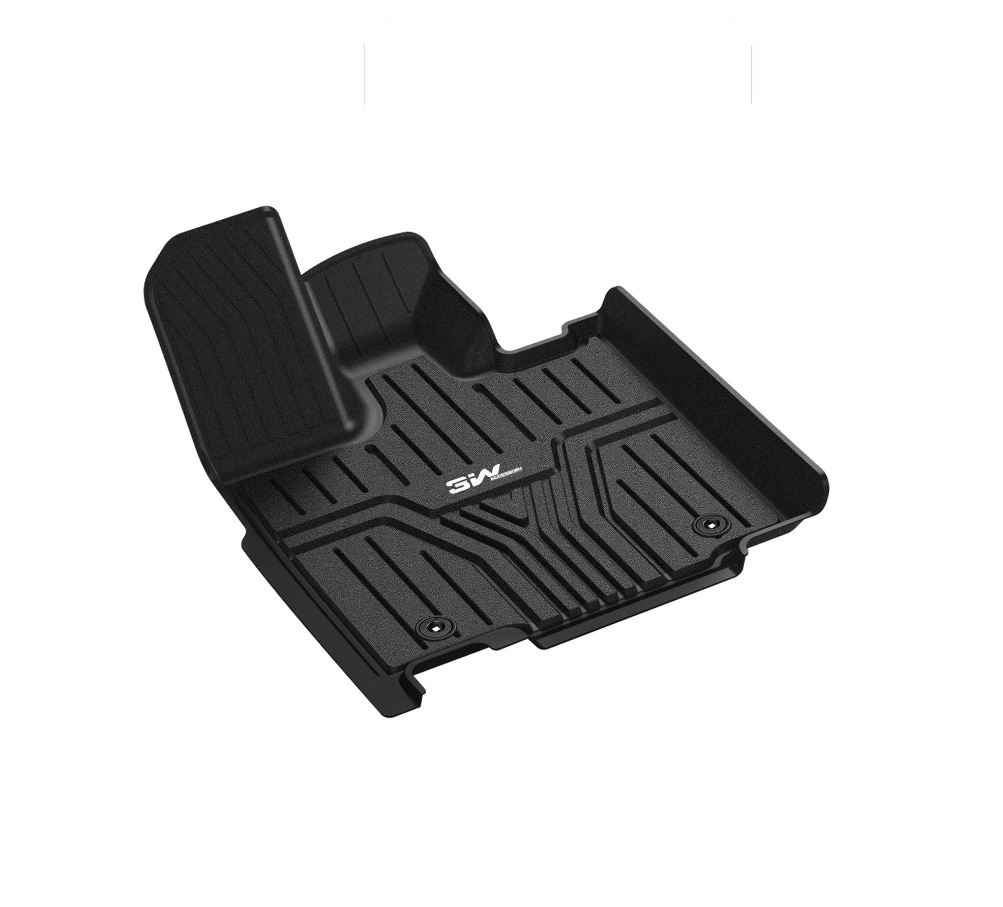 Thảm lót sàn xe ô tô HONDA CRV 2023 Nhãn hiệu Macsim 3W chất liệu nhựa TPE đúc khuôn cao cấp - màu đen