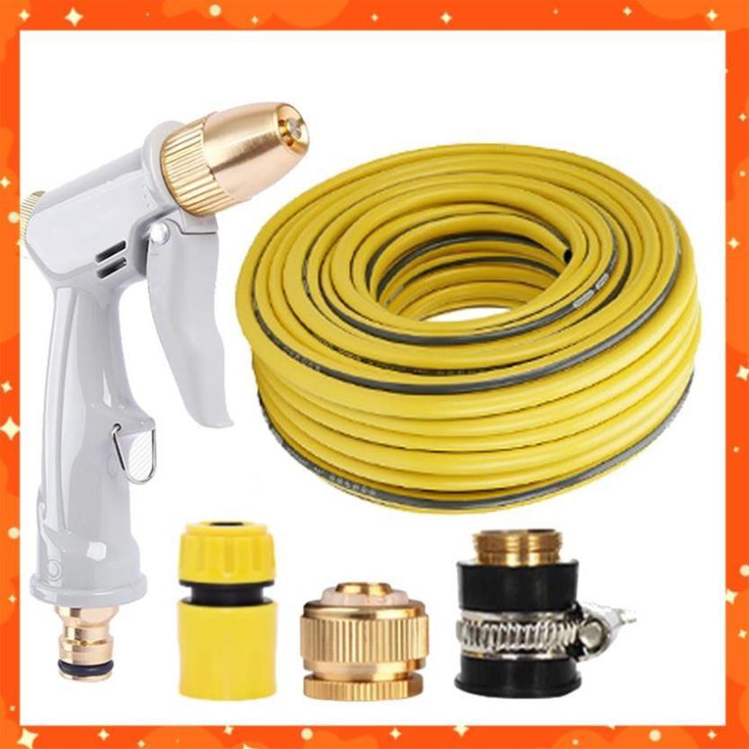 Bộ dây vòi xịt nước tưới cây rửa xe,tăng áp 3 lần, loại 3-5m 206846